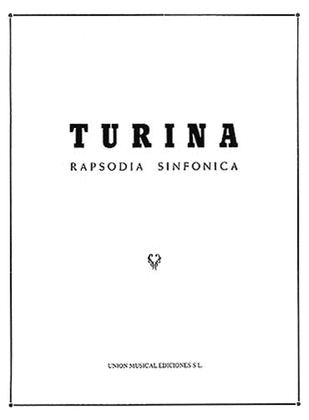 Book cover for Turina Rapsodia Sinfonica F/s