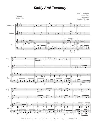 Softly And Tenderly (Duet for Bb-Trumpet and French Horn)
