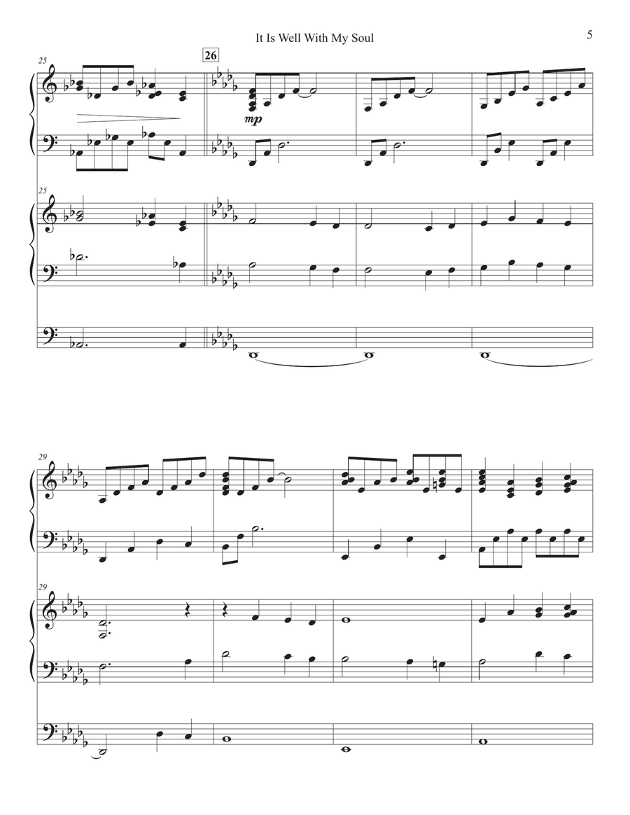 It Is Well With My Soul - Piano & Organ Piano scores gallery preview page 5