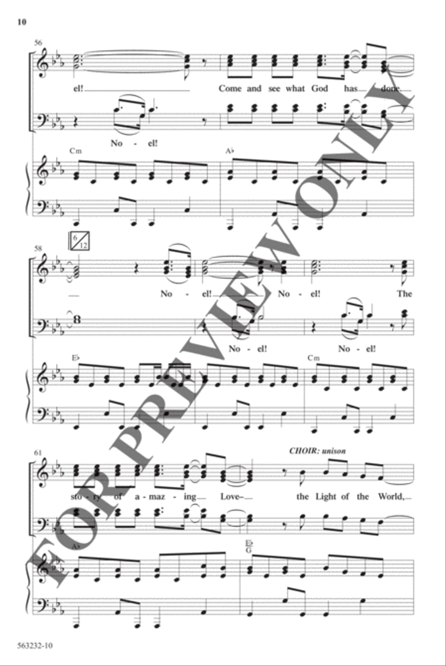 Noel - Anthem Noel - Anthem Choir scores gallery preview page 10