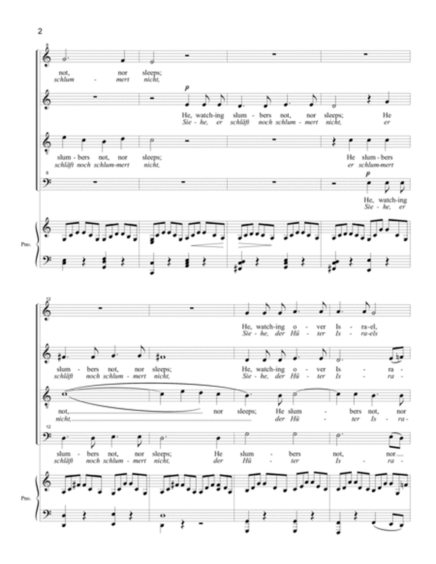 He, Watching over Israel (SATB - key of C) image number null