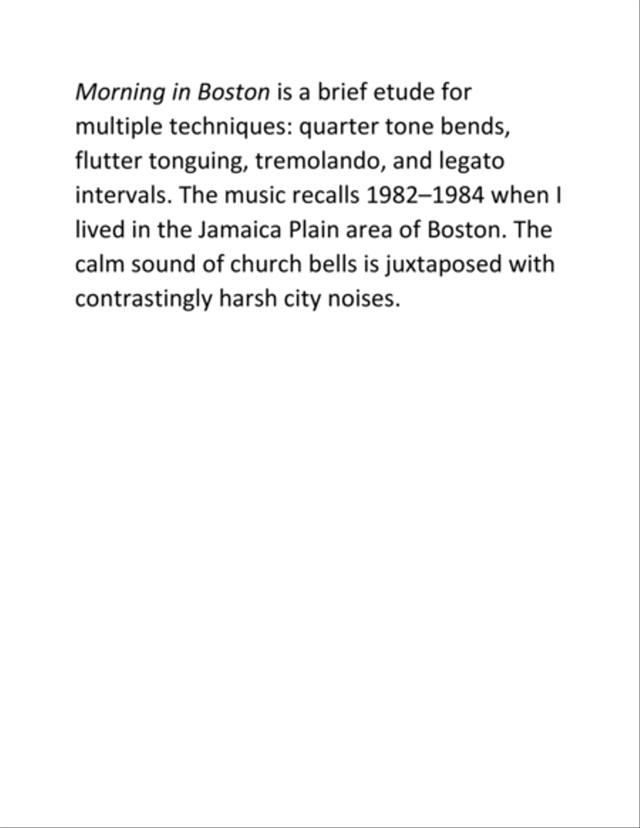 Morning in Boston Morning in Boston Tenor Saxophone scores gallery preview page 2