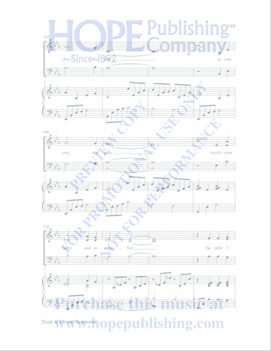 The Seven Last Days 4-Part scores gallery preview page 52