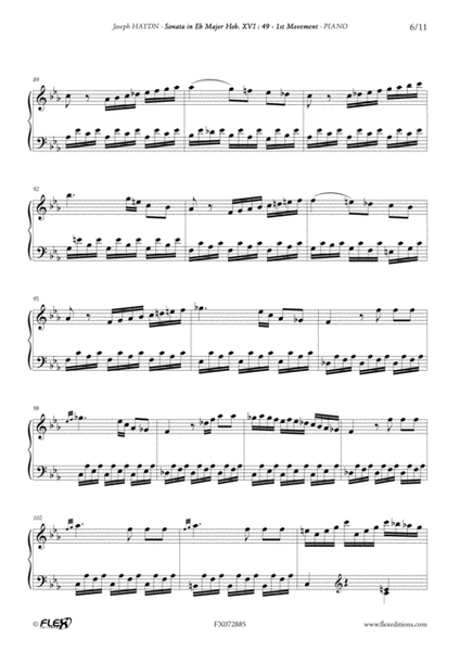 Sonata in Eb Major Hob. XVI:349 - 1st Mvt image number null