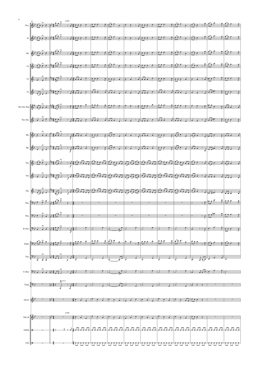 O Christmas Tree O Christmas Tree Concert Band scores gallery preview page 4