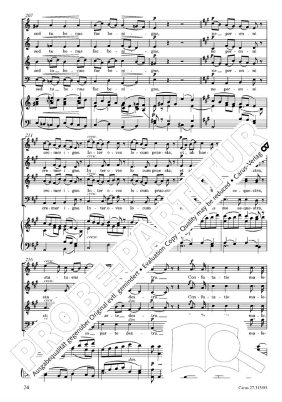 Requiem in C major 4-Part scores gallery preview page 25