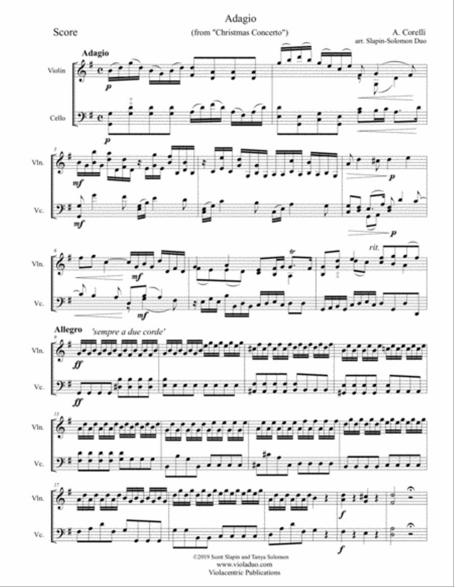 Twenty-Five Tunes for Twenty-Five Days of Christmas (for violin and cello) String Duet scores gallery preview page 4