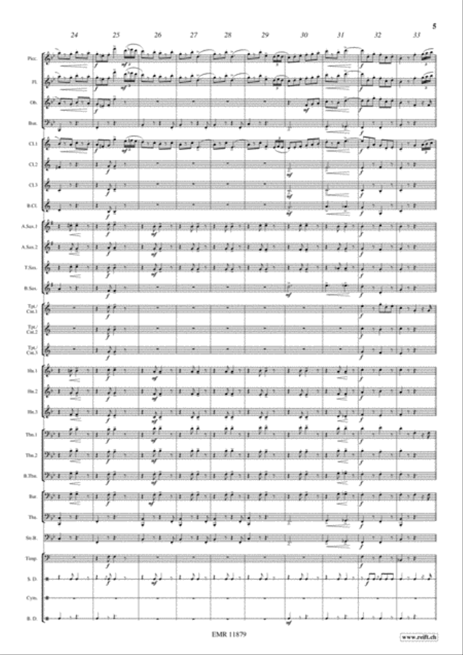 Marche Lorraine Concert Band scores gallery preview page 6
