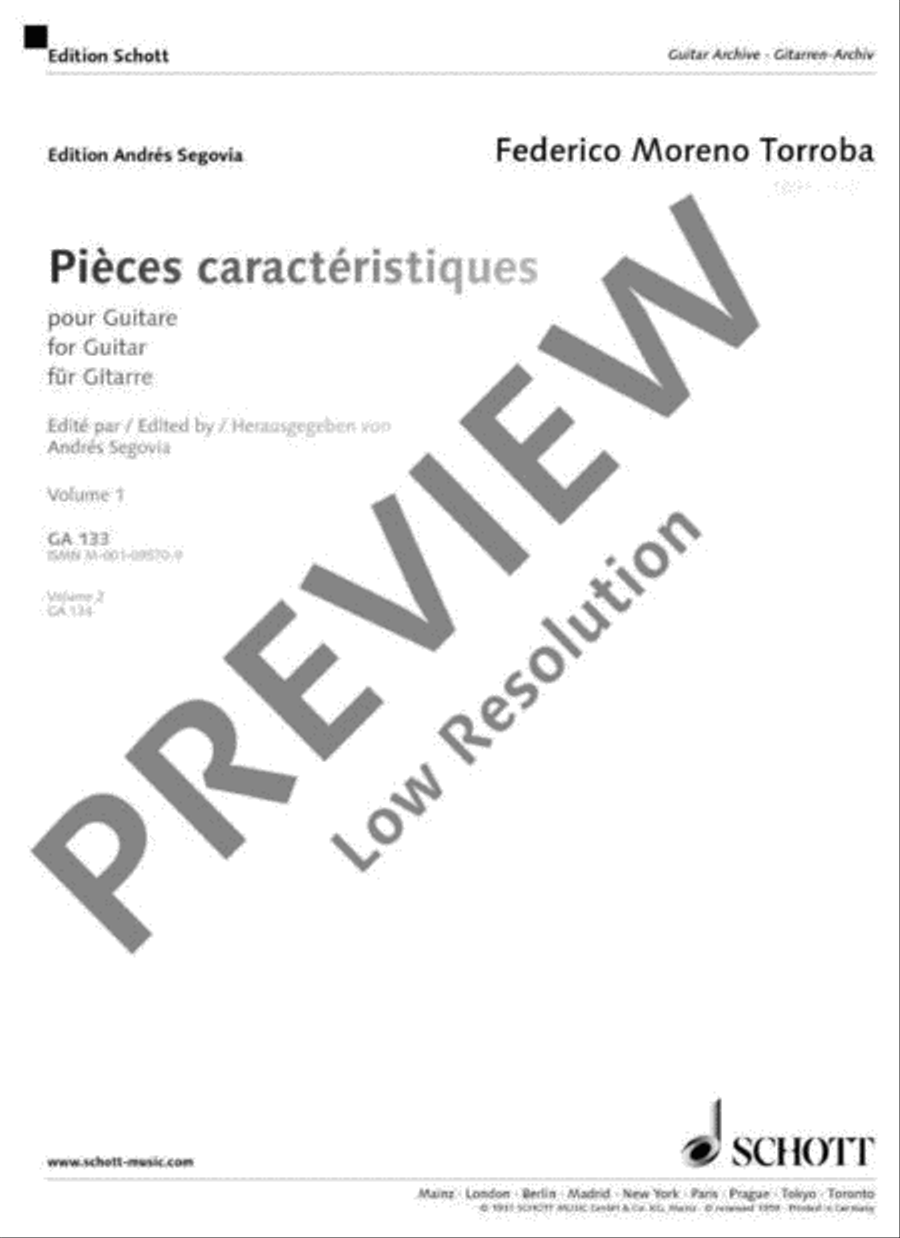Pièces caractéristiques Classical Guitar scores gallery preview page 2
