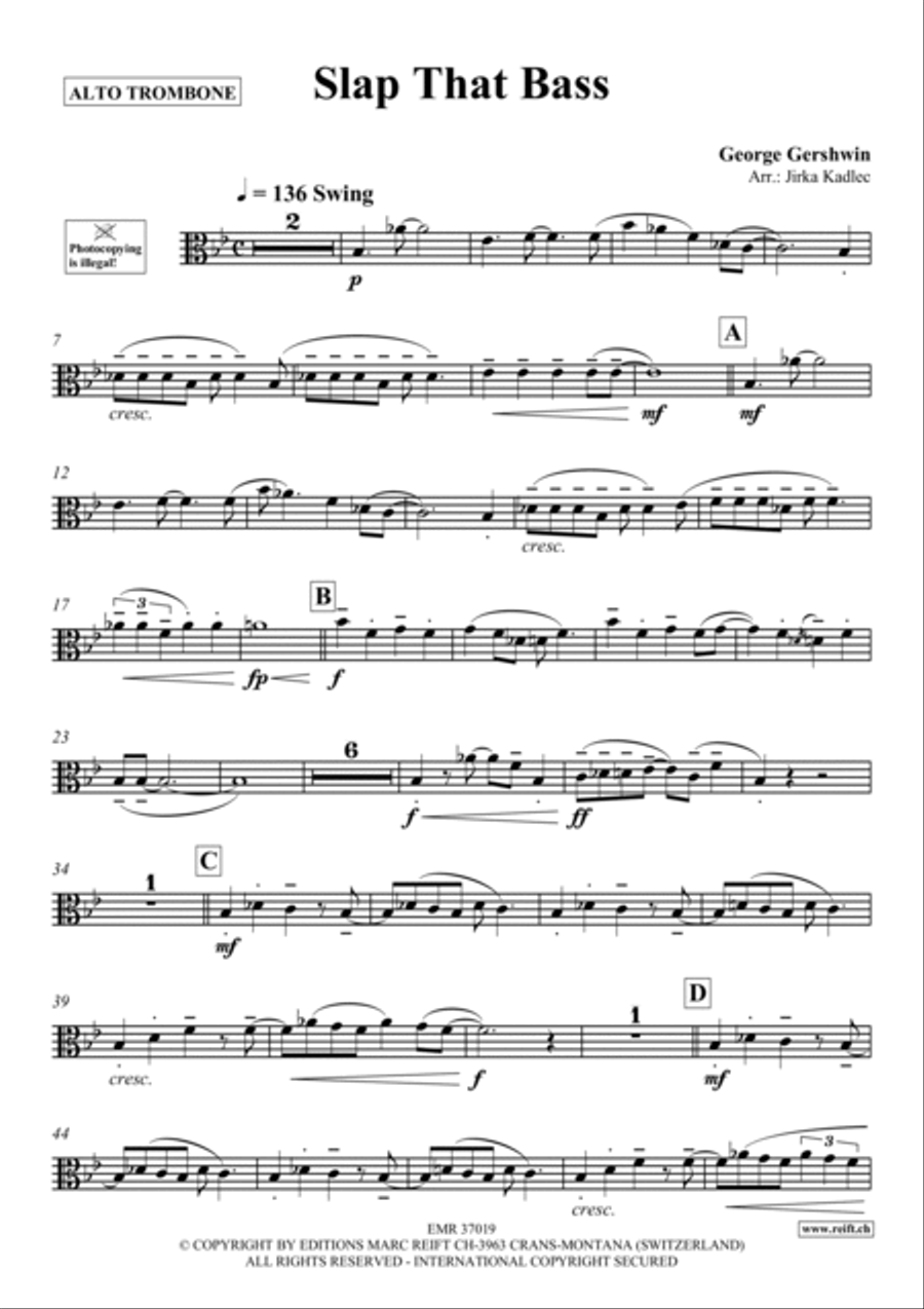 Slap That Bass Piano Accompaniment scores gallery preview page 2