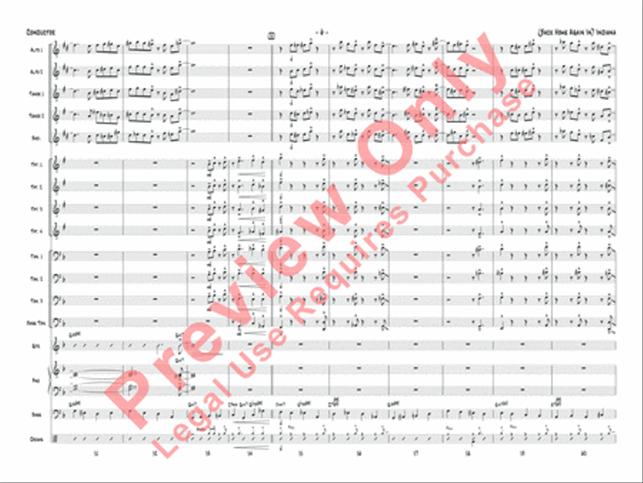 (Back Home Again In) Indiana Jazz Ensemble scores gallery preview page 9