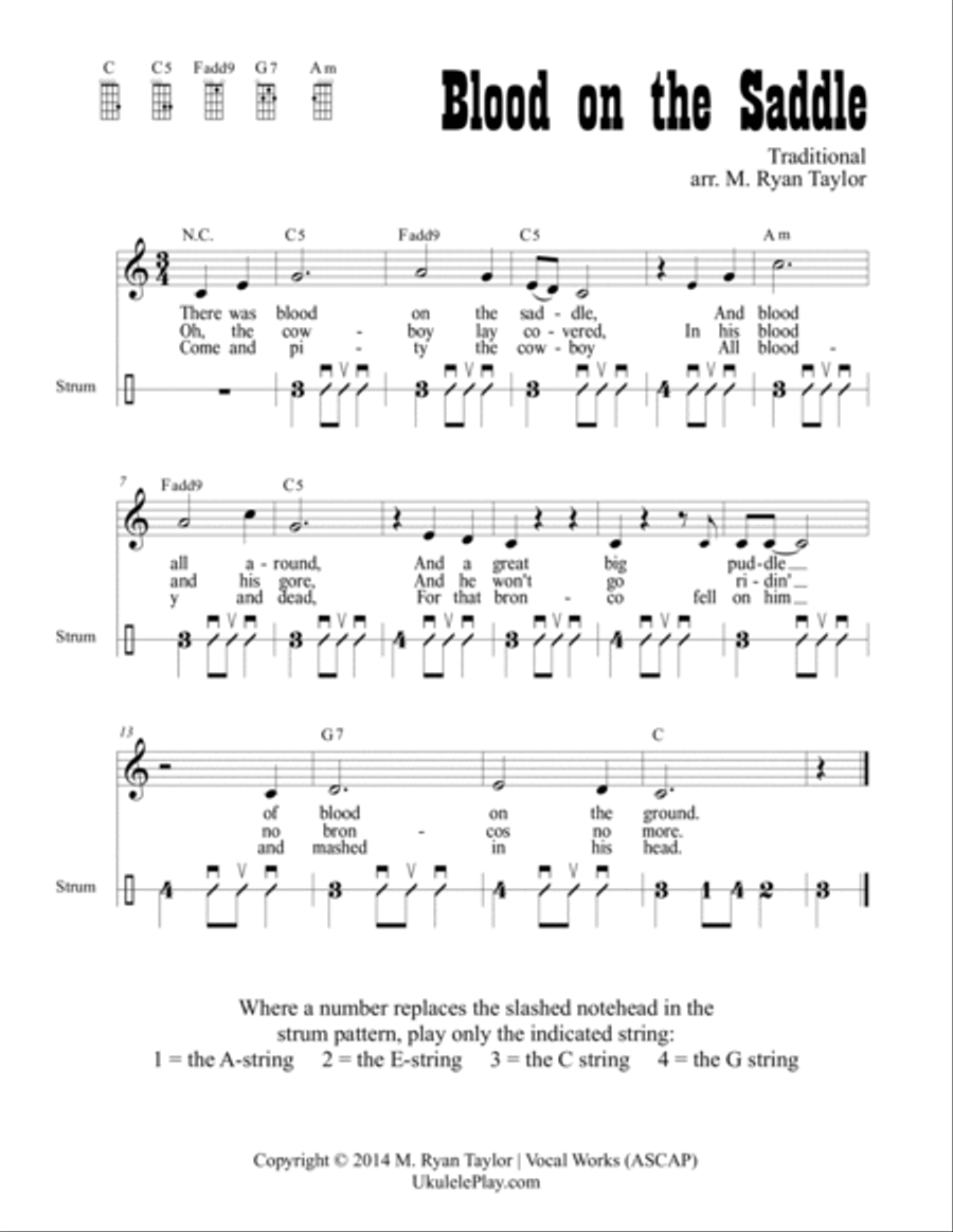 The Haunted Ukulele: A Monster Collection of 59 Spooky Songs Voice scores gallery preview page 6