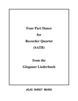 Book cover for Medieval Dance for Recorder Quartet