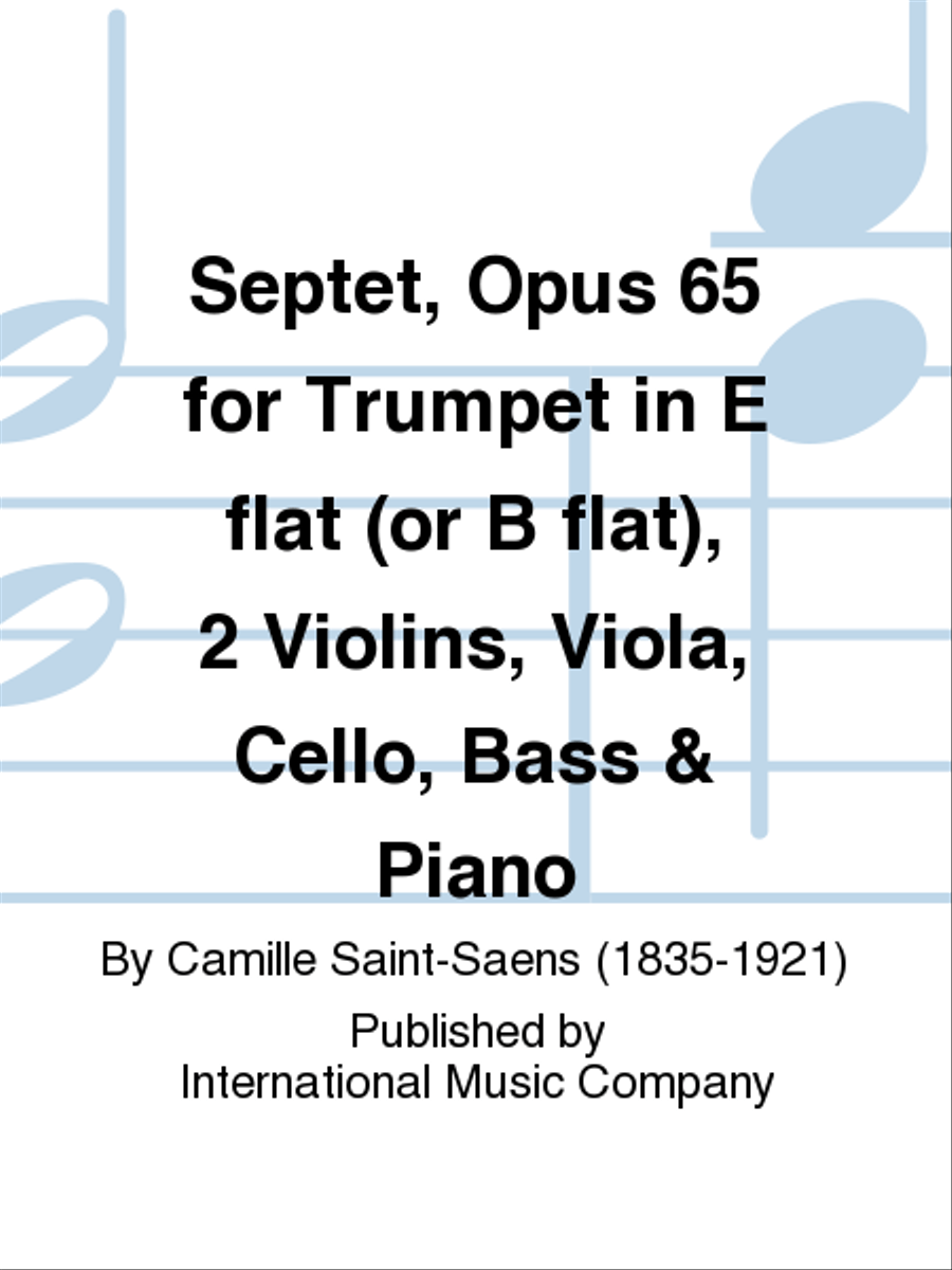 Septet, Opus 65 For Trumpet In E Flat (Or B Flat), 2 Violins, Viola, Cello, Bass & Piano Trumpet scores gallery preview page 1