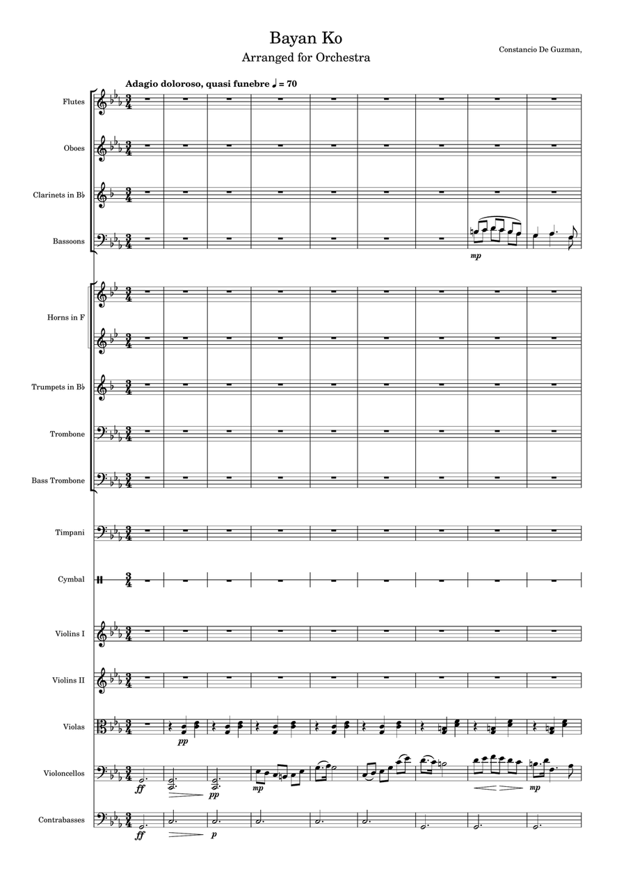 Bayan Ko A Cappella scores gallery preview page 1