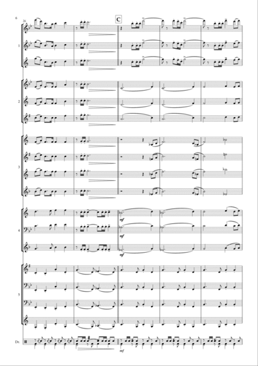 A Bridge Too Far Concert Band scores gallery preview page 6
