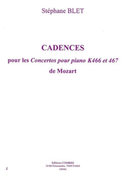 Cadences pour les concertos pour K466 et K467 de Mozart