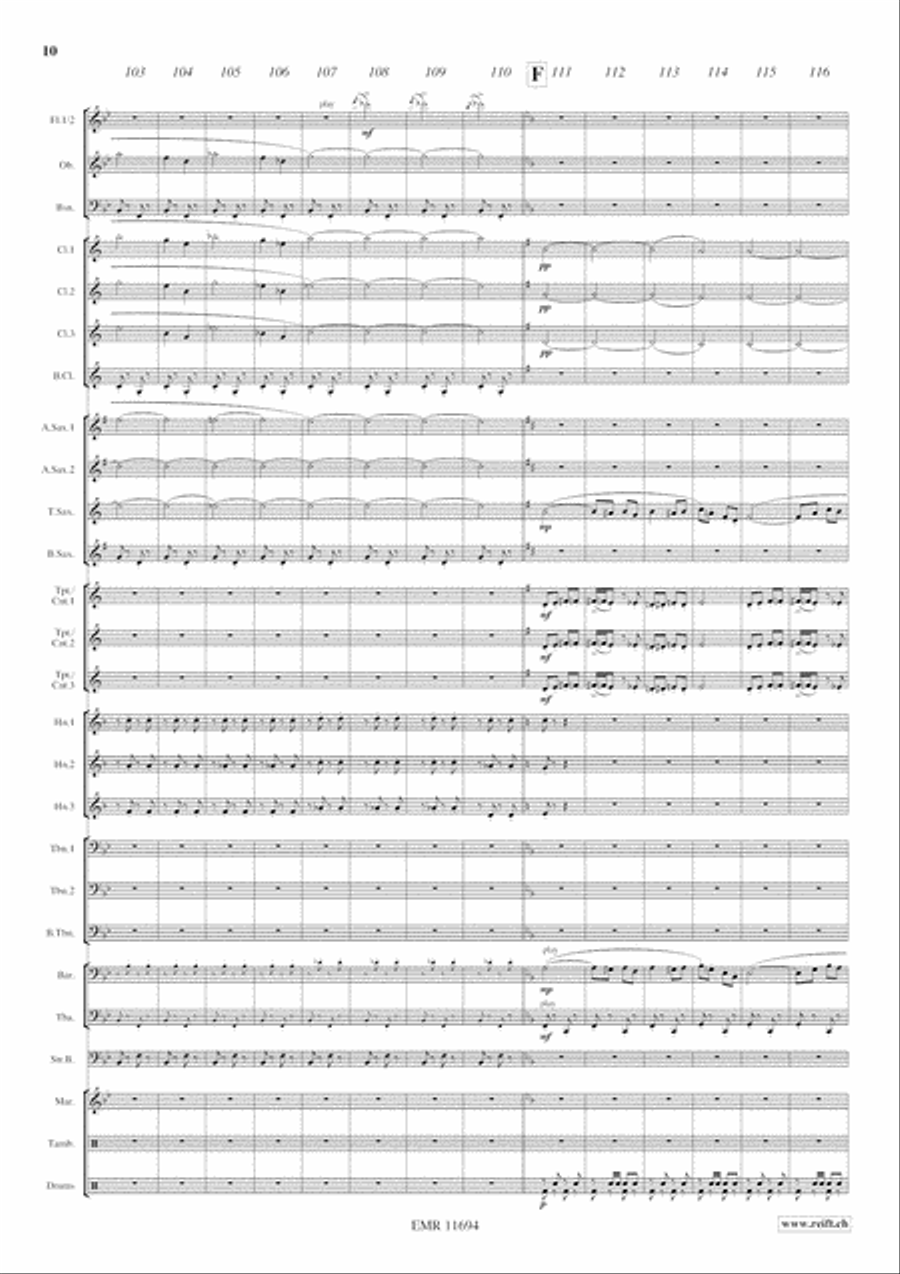 Otto e Mezzo Concert Band scores gallery preview page 11