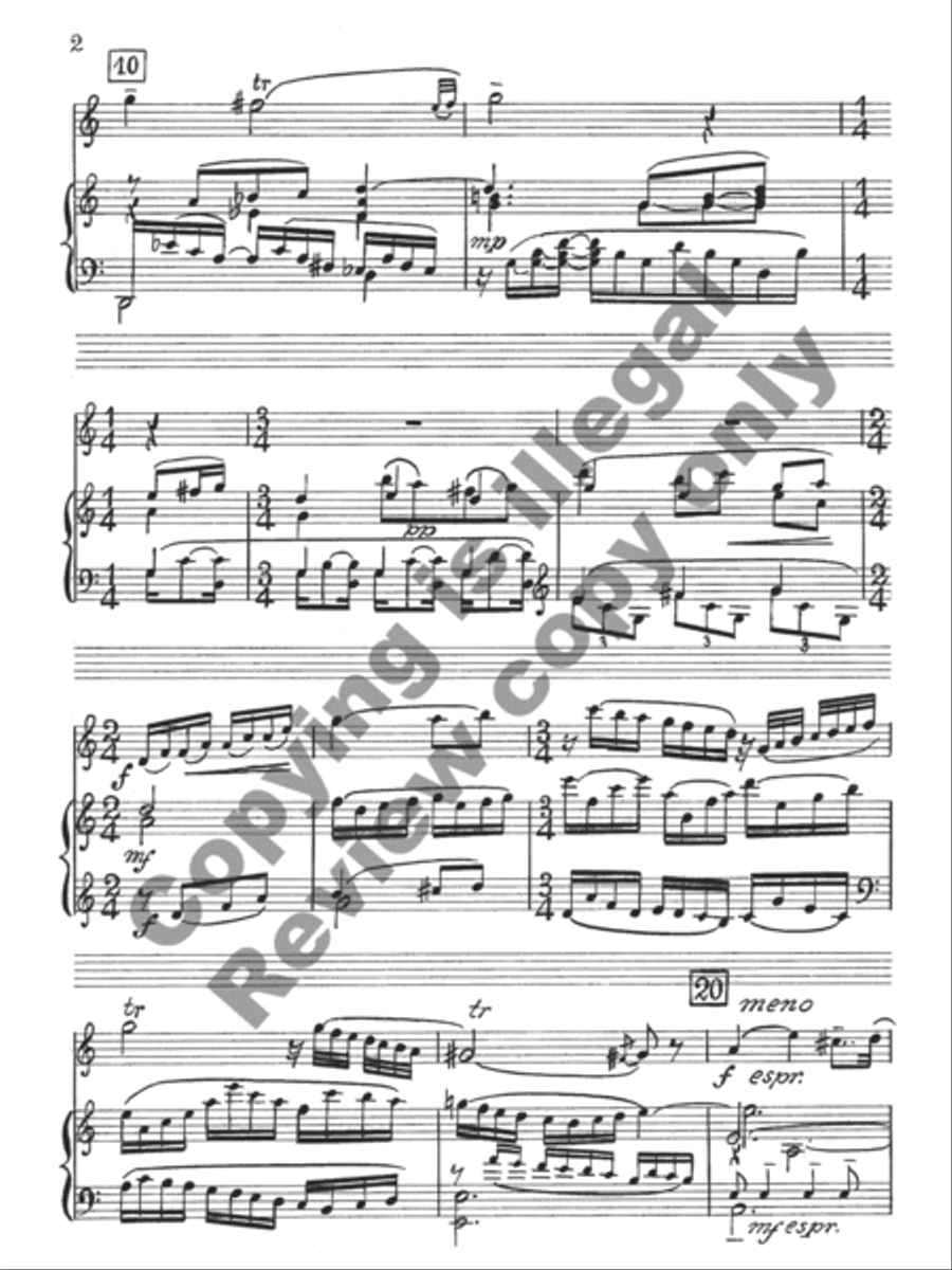 Short Sonata No. 1 For Flute And Harpsichord (Or Piano) [Score And Part] Flute Solo scores gallery preview page 11