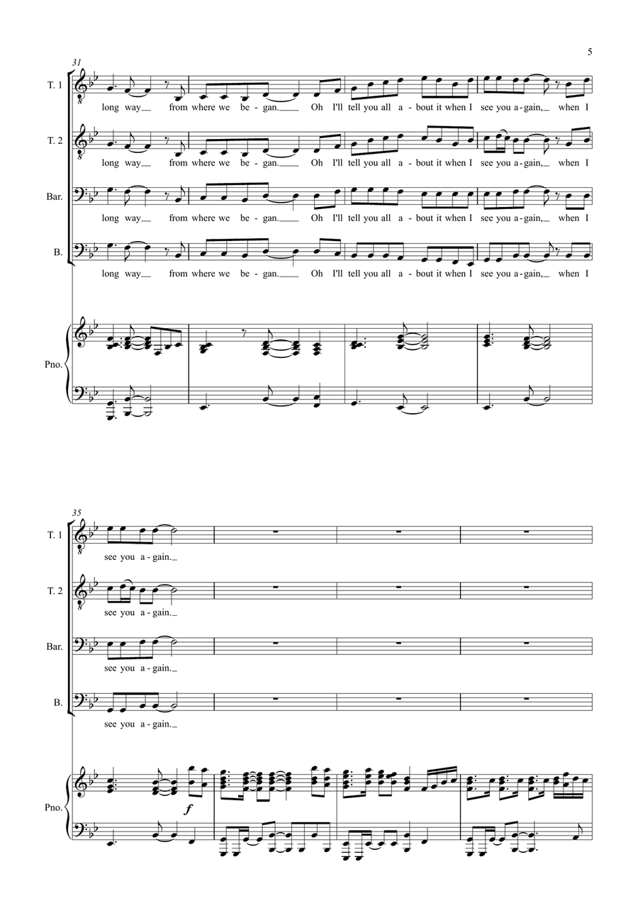 See You Again TTBB scores gallery preview page 5