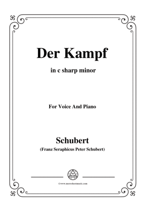Schubert-Der Kampf,Op.110,in c sharp minor,for Voice&Piano