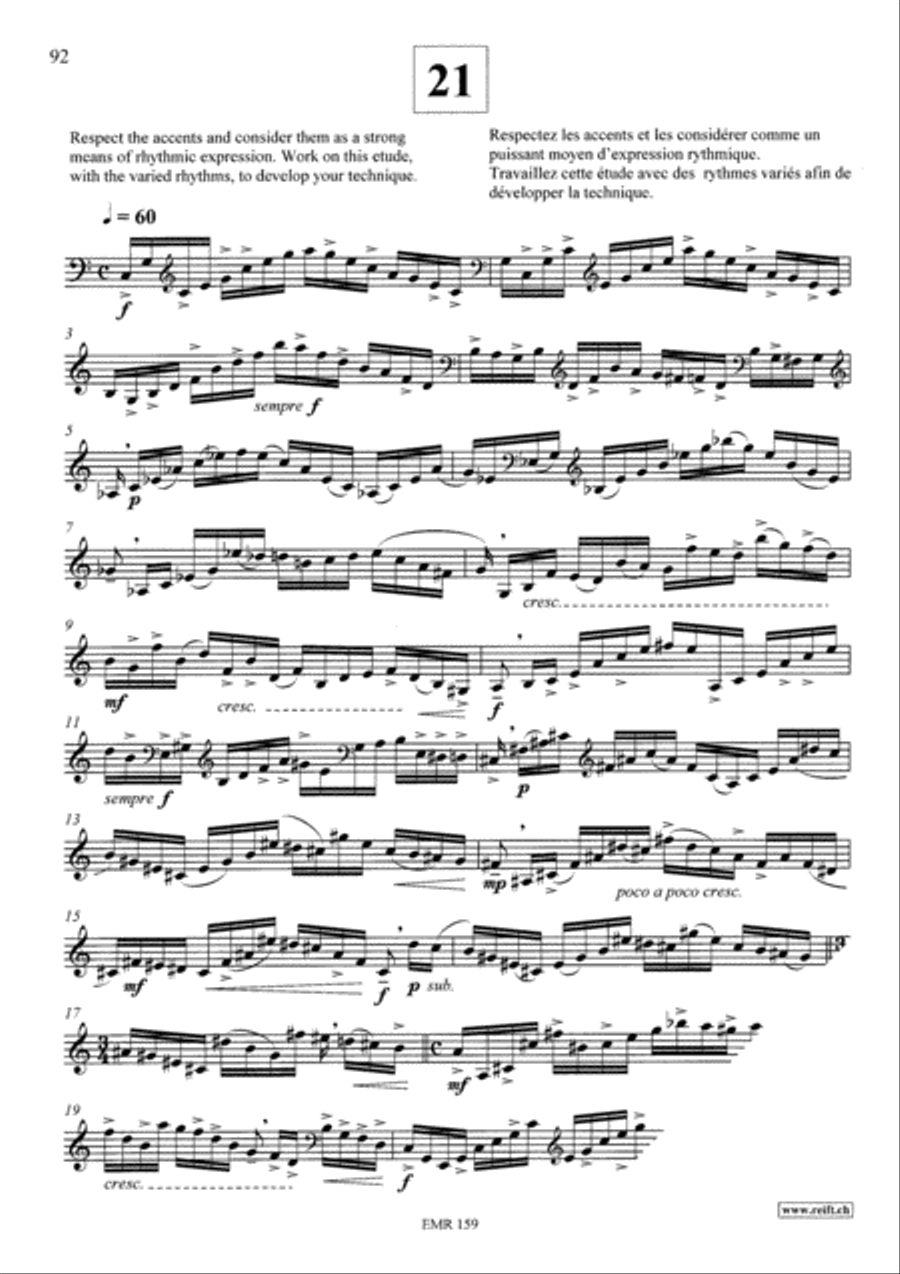 Treatise-Method and Exercises & 21 Etudes Horn scores gallery preview page 26