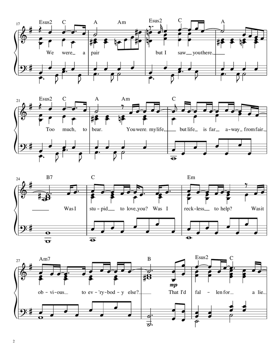 No Time To Die Piano Solo scores gallery preview page 2