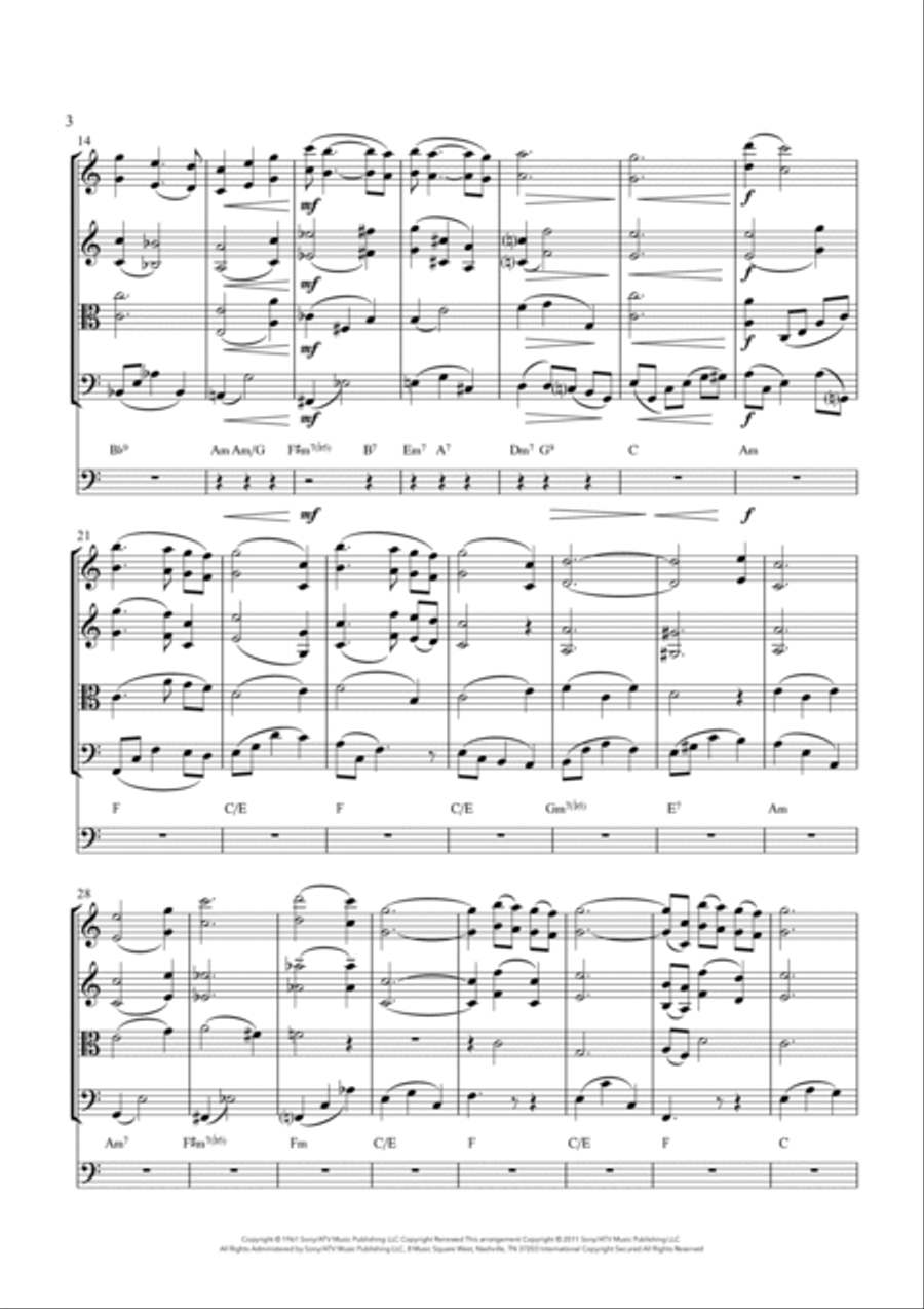 Moon River String Quintet scores gallery preview page 5