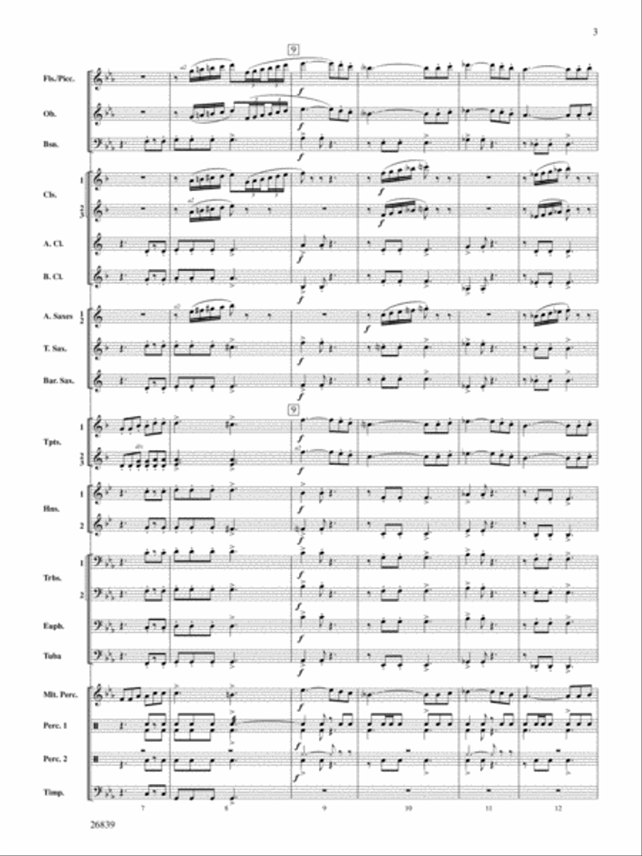 Flourish for Winds: Score Concert Band scores gallery preview page 3