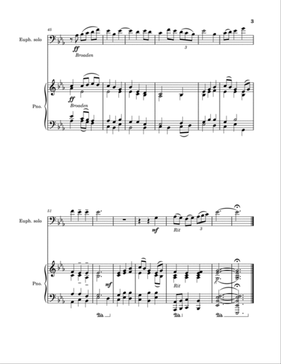 Be Thou My Vision Euphonium scores gallery preview page 3