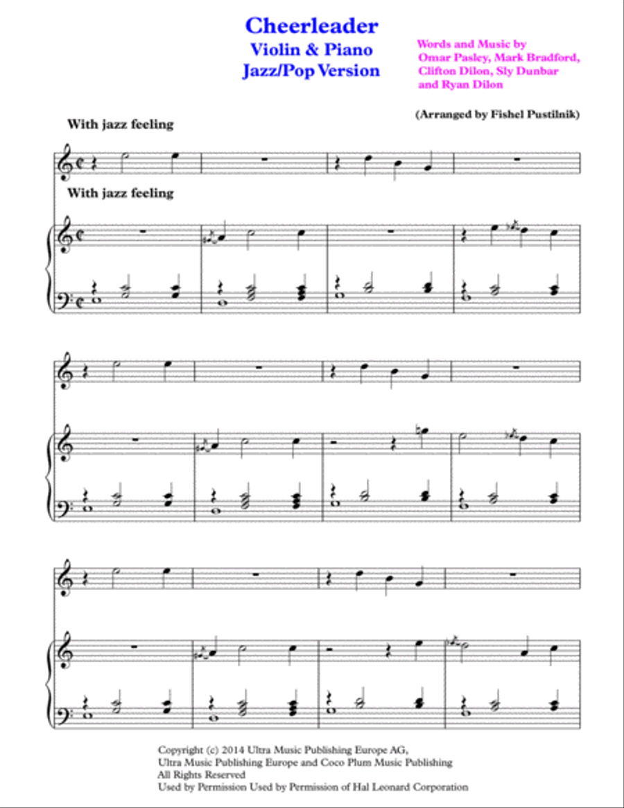 Cheerleader String Duet scores gallery preview page 2