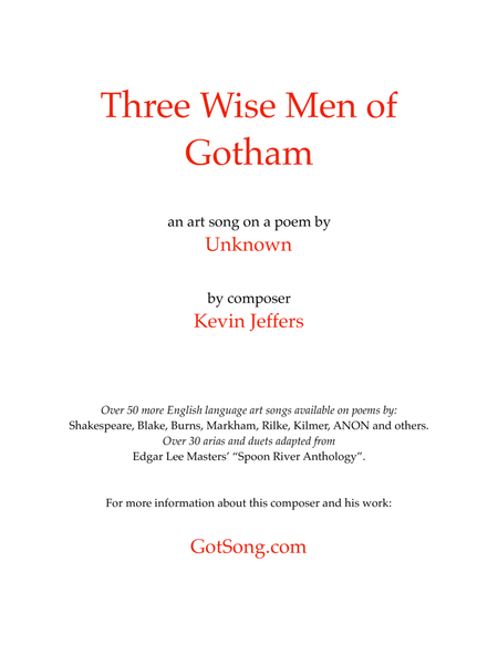 Three Wise Men of Gotham image number null