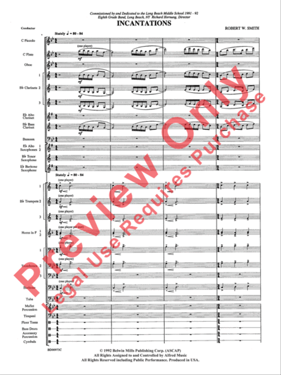 Incantations Concert Band scores gallery preview page 4