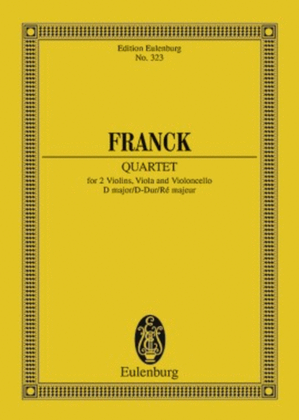 Book cover for String Quartet No. 2 D Major