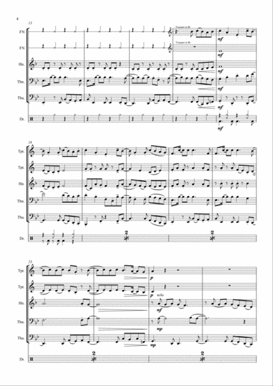 Senorita Senorita Brass Ensemble scores gallery preview page 4