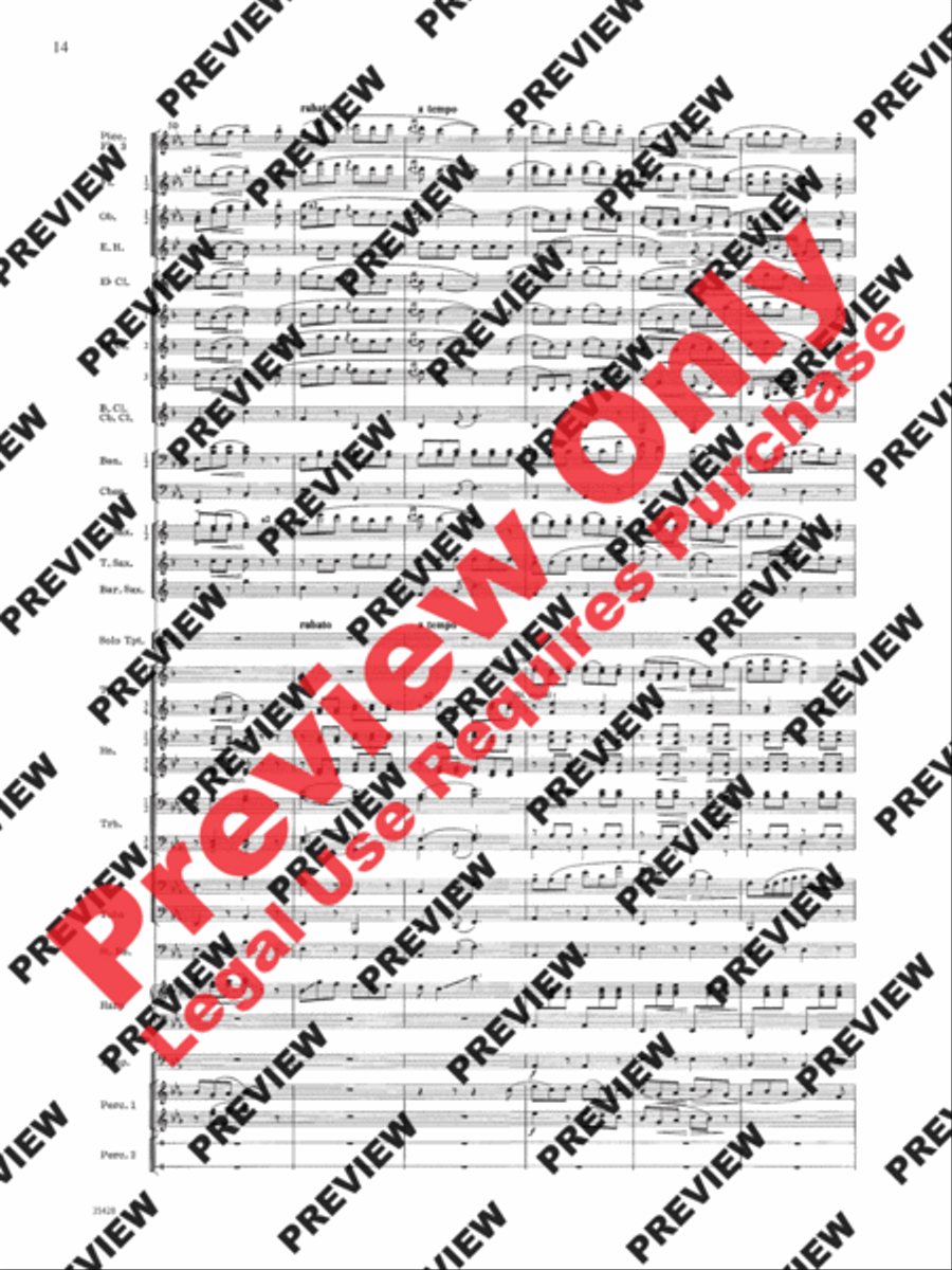 Le Carnaval de Venise Concert Band scores gallery preview page 15