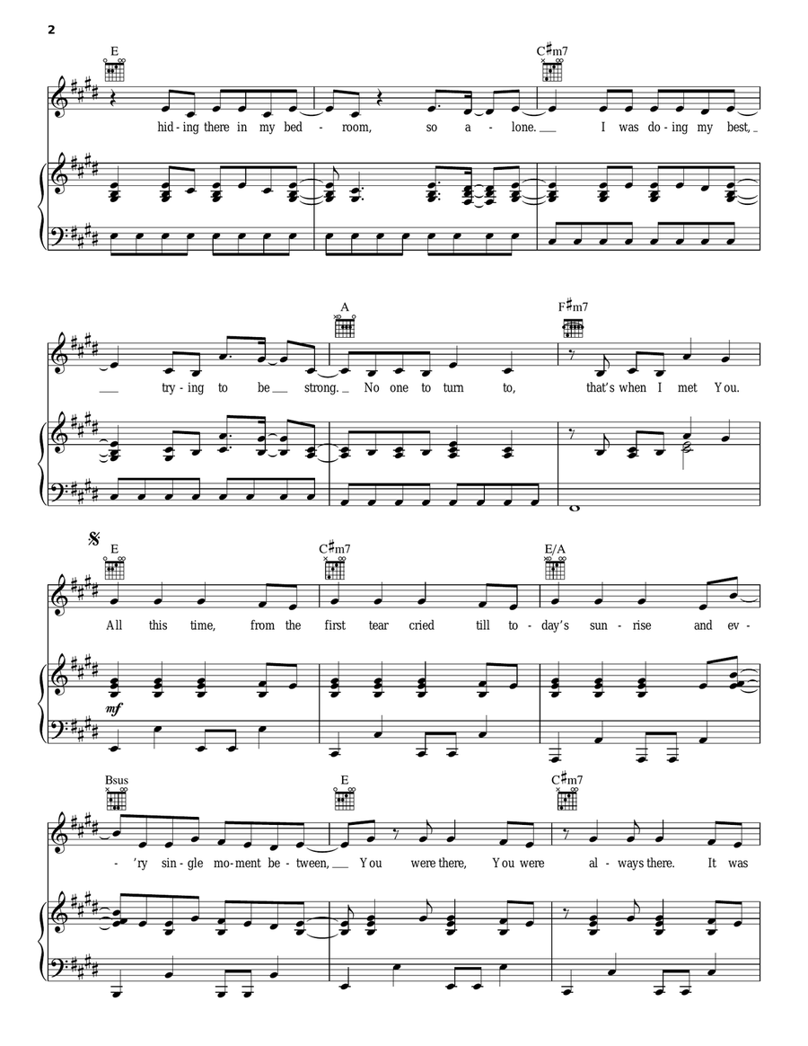 All This Time Piano, Vocal, Guitar scores gallery preview page 2