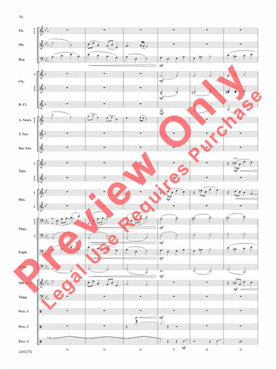 At the Movies with John Williams Concert Band scores gallery preview page 41