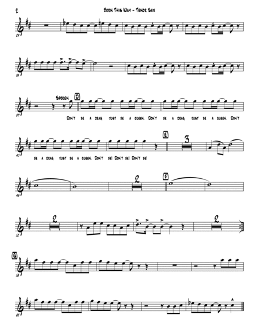 Born This Way Jazz Ensemble scores gallery preview page 6