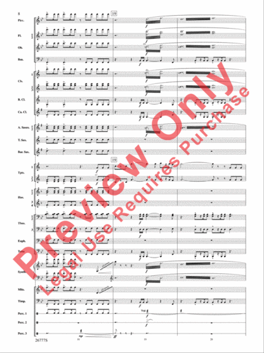 Soaring with John Williams Concert Band scores gallery preview page 9