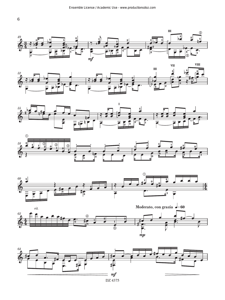 Sonatine d’Amboise Classical Guitar scores gallery preview page 6