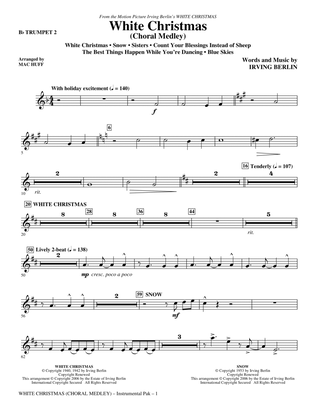 White Christmas (Choral Medley) - Bb Trumpet 2