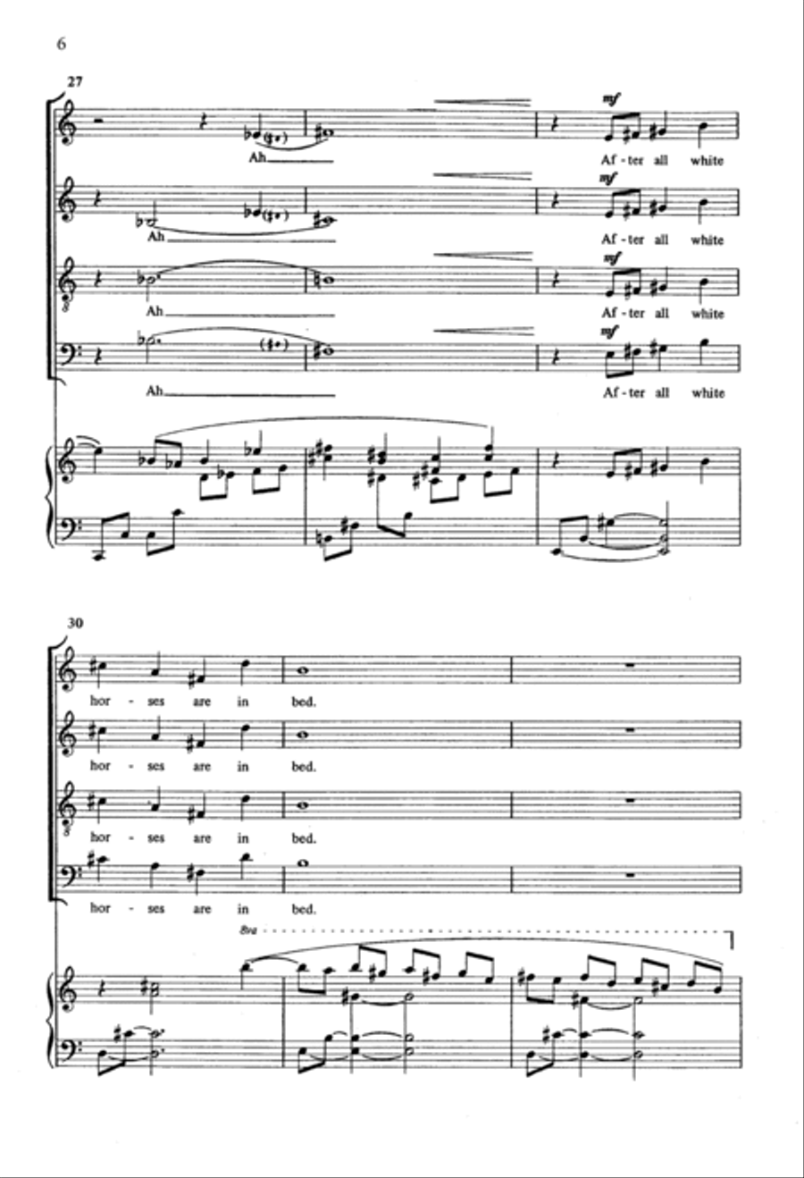 White Horses 4-Part scores gallery preview page 6