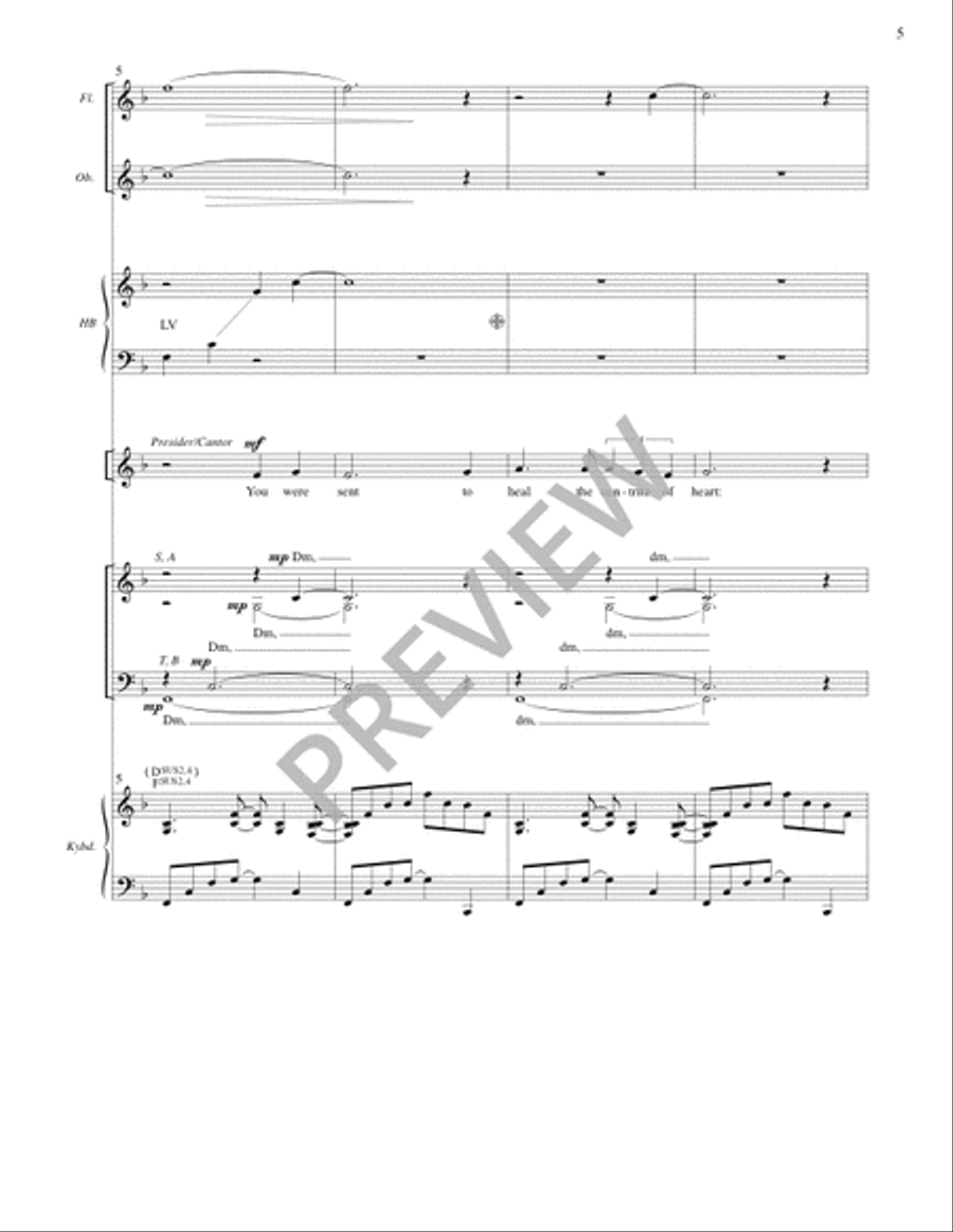 Mass of Plenty (Full Score) 4-Part scores gallery preview page 6
