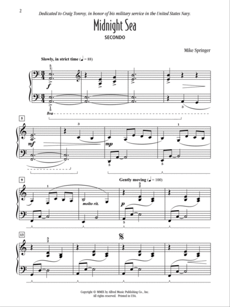Midnight Sea Midnight Sea Small Ensemble scores gallery preview page 2