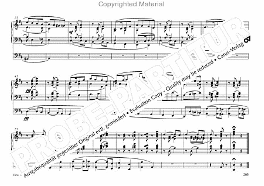 Freiburger Orgelbuch: Stammteil Organ Solo scores gallery preview page 206