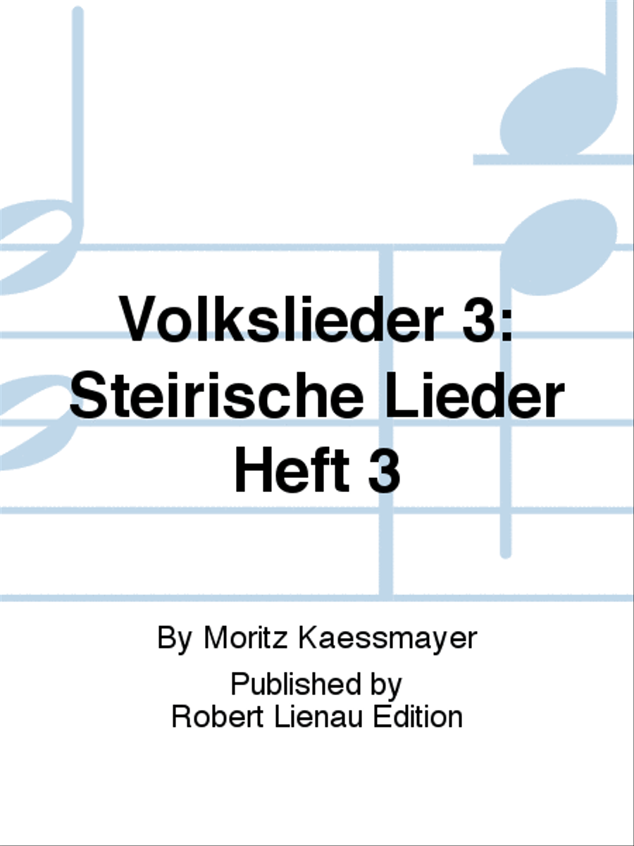 Volkslieder 3: Steirische Lieder Heft 3 String Quartet scores gallery preview page 1