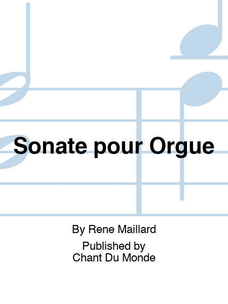 Sonate pour Orgue