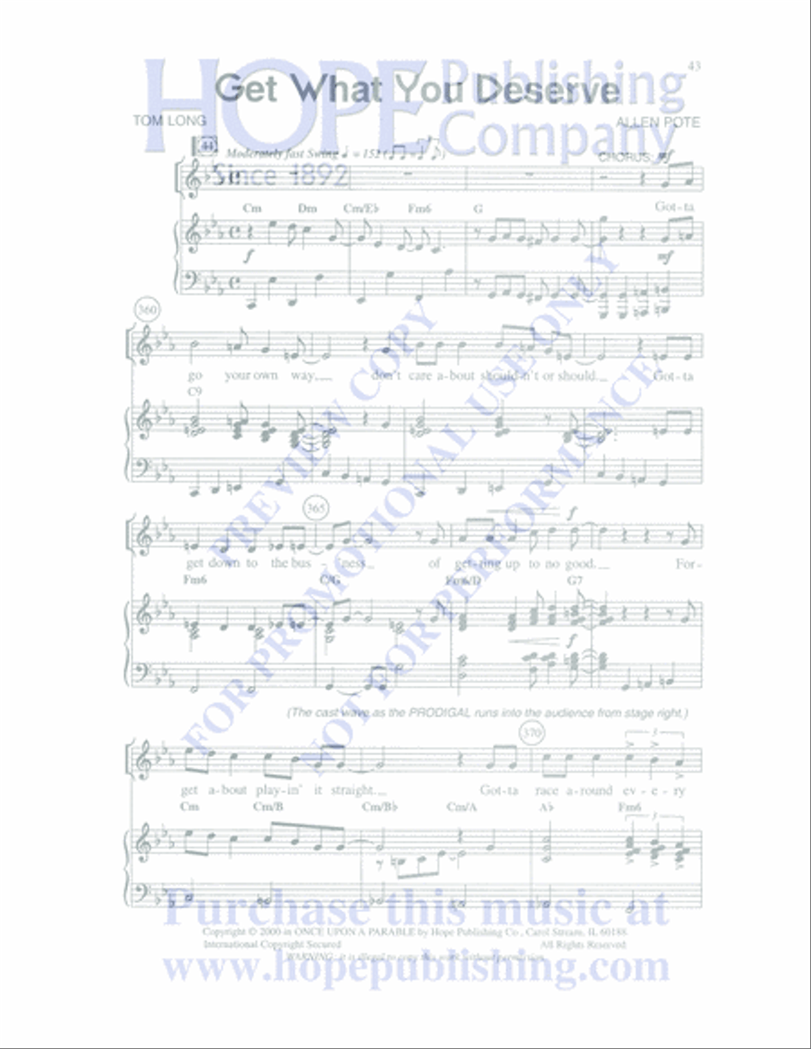 Once Upon a Parable Unison Choir scores gallery preview page 43