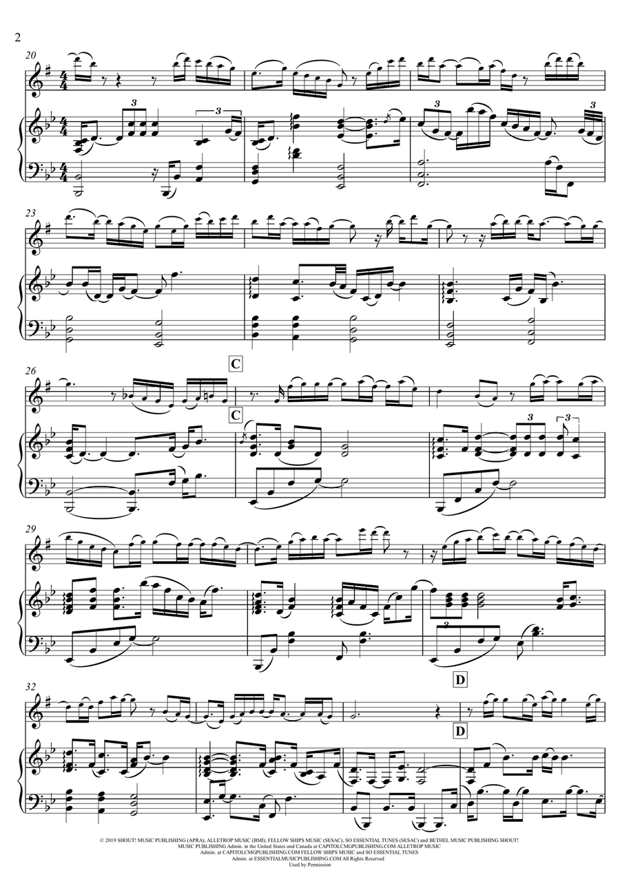 Goodness Of God Goodness Of God Alto Saxophone scores gallery preview page 2